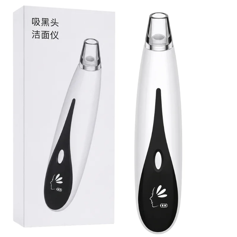 5-in-1 Blackhead Remover Machine Rechargeable | Face Vacuum Derma Suction With 5 Heads | Blackhead Removing Machine